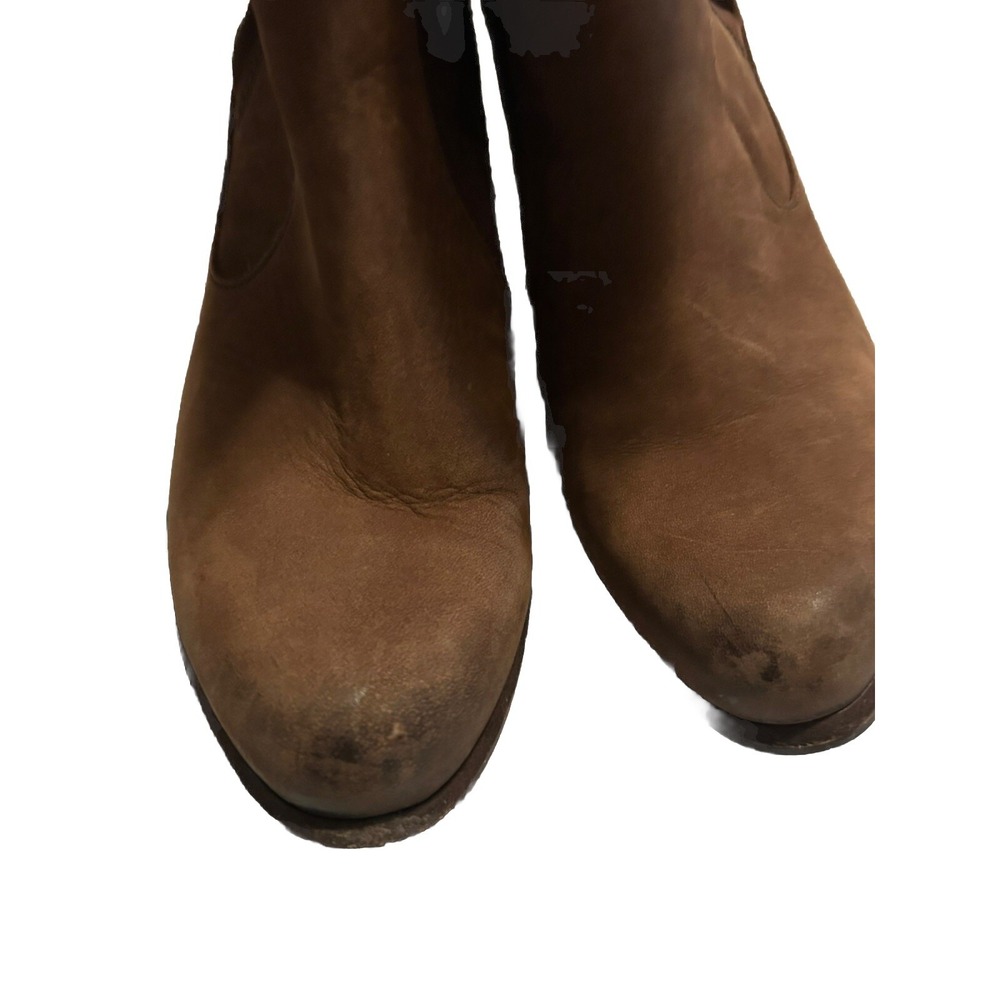 Ugg Dayton Boots Brown Slouchy Leather Almond Toe Stacked Heel Brown Size 9.5 - Picture 3 of 9
